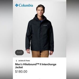 Columbia Men's Dark Raincoat